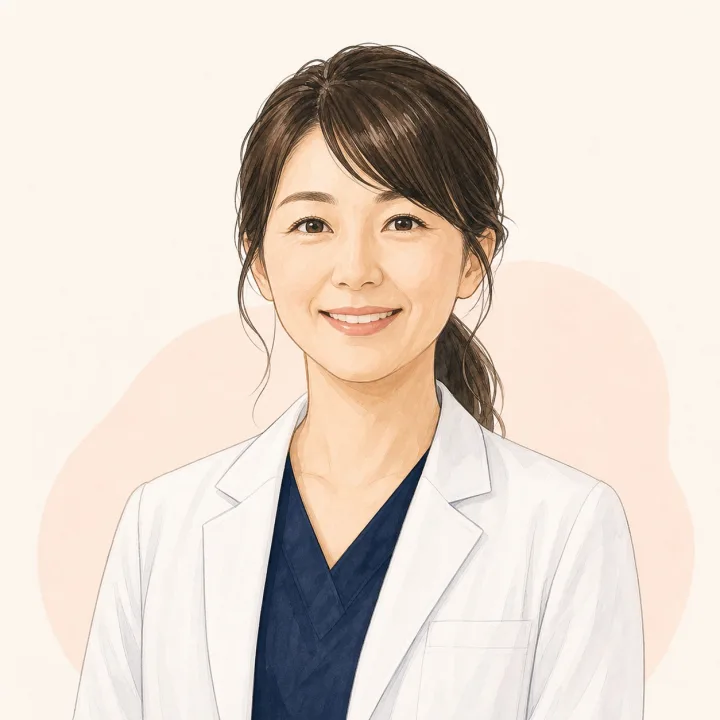 美容クリニック院長の顔イラスト