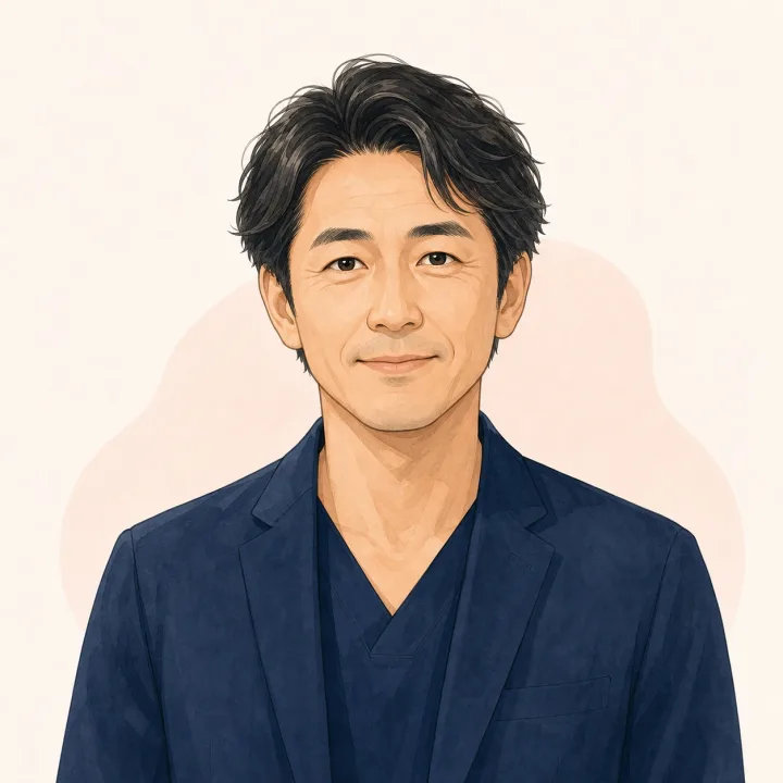 美容医療運営責任者の顔イラスト