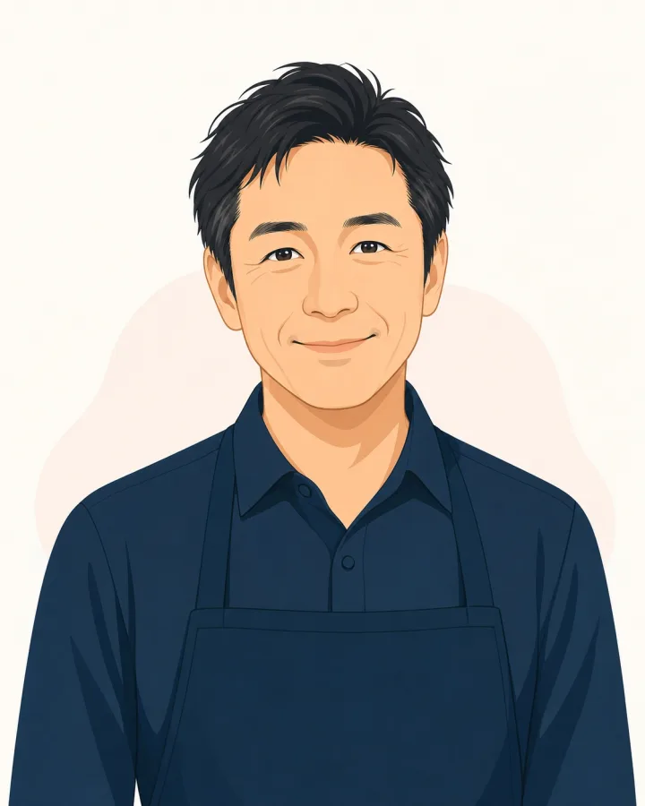 美容室オーナーの顔イラスト