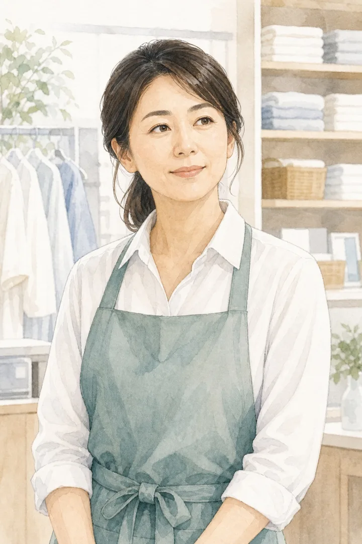生活サービス運営責任者の顔イラスト