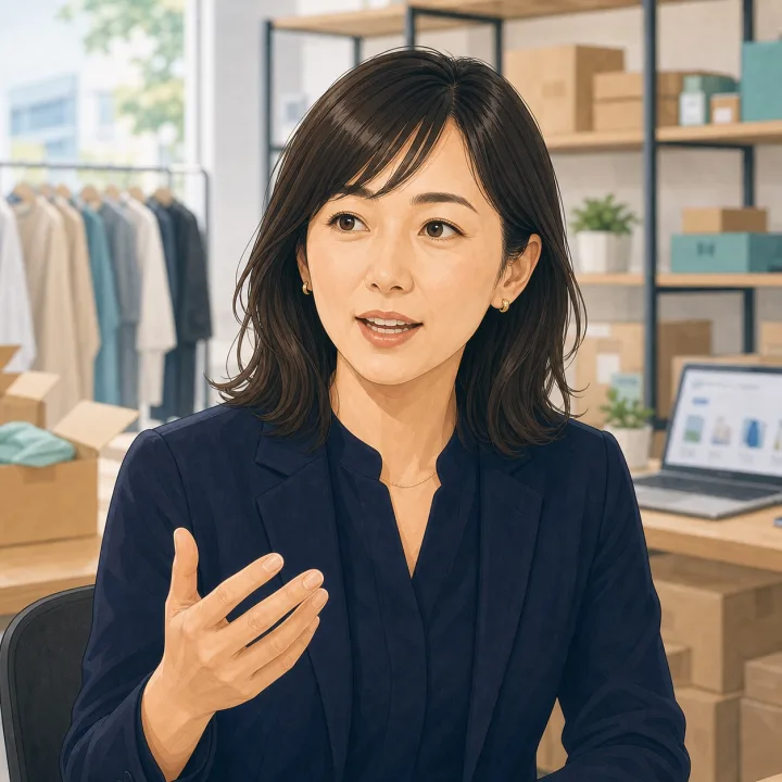EC運営責任者の顔イラスト