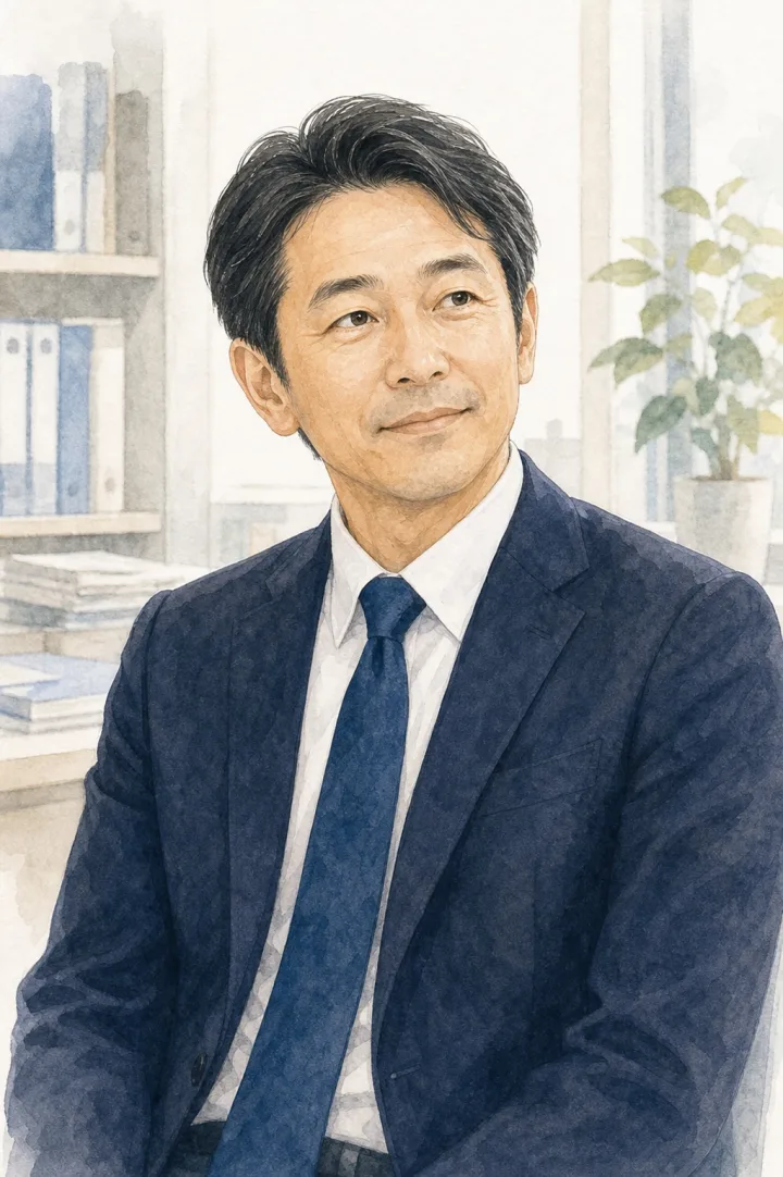 法人代表の顔イラスト