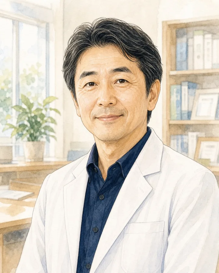 病院長の顔イラスト