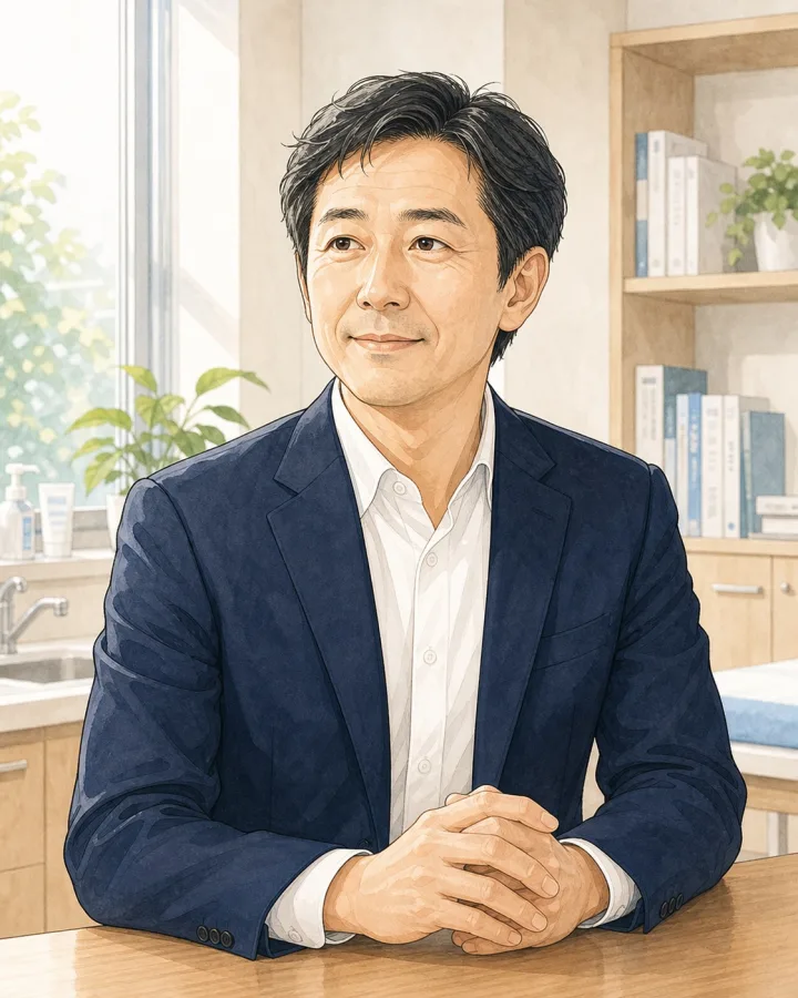 医療法人理事長の顔イラスト