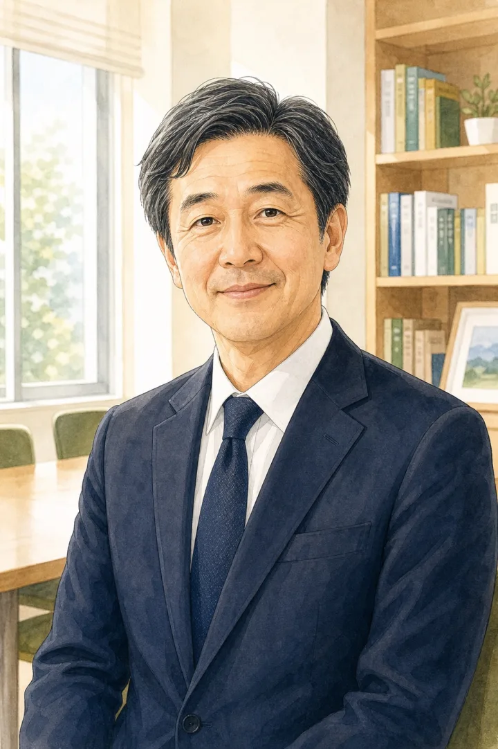 学校法人理事の顔イラスト